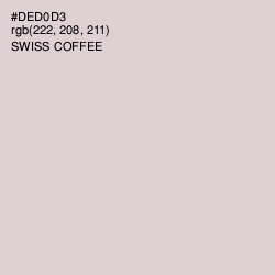 #DED0D3 - Swiss Coffee Color Image